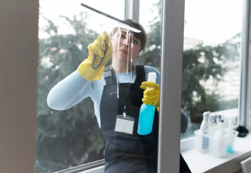 Nettoyage de vitres intérieures et extérieures aux Vigneaux